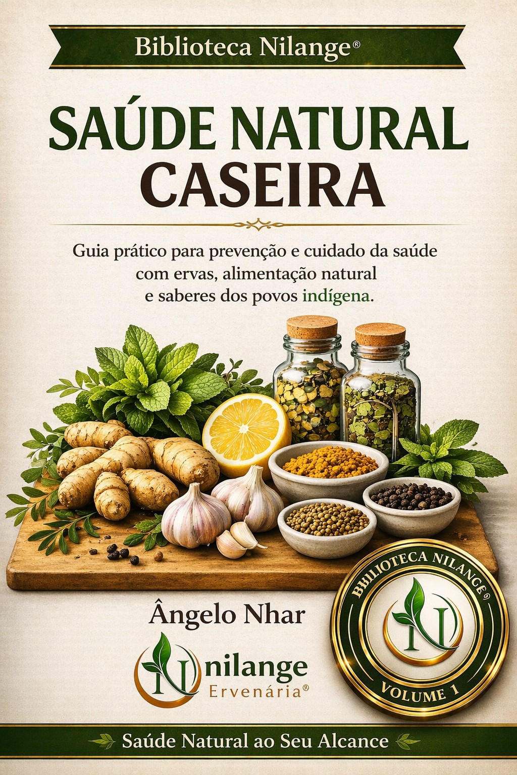 Capa do livro Saúde Natural Caseira