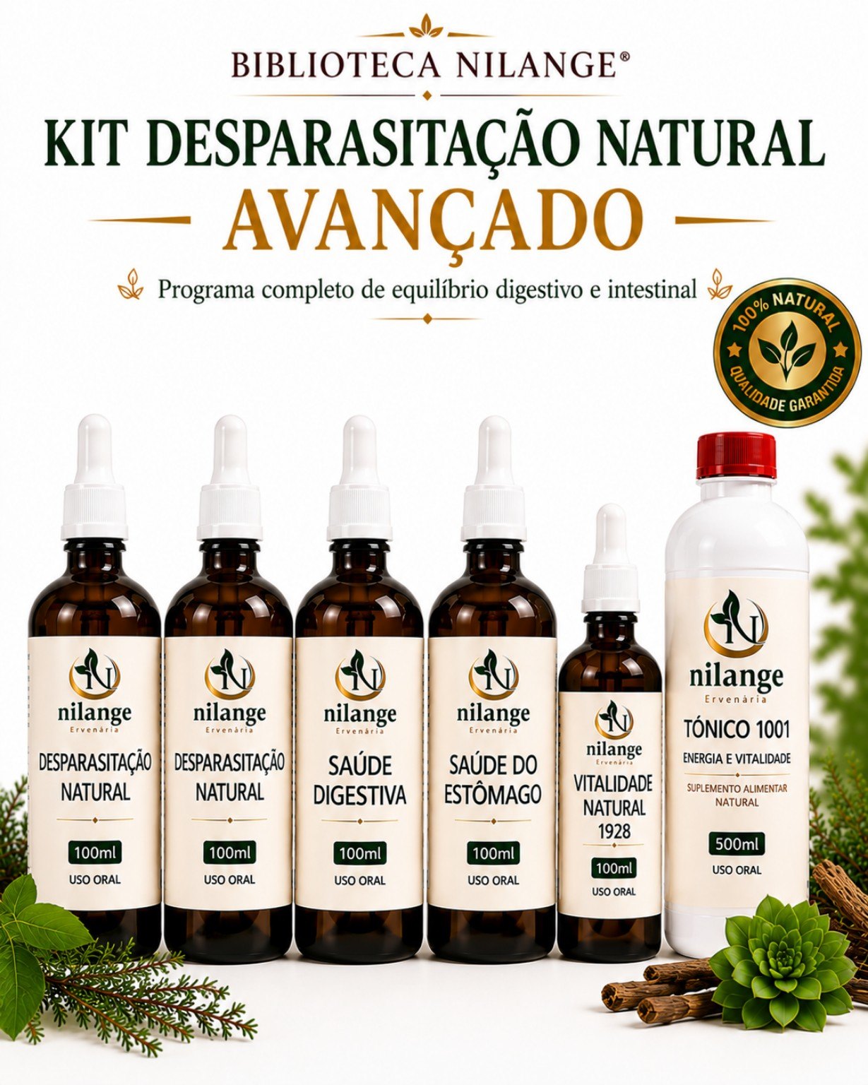 Kit Desparasitação Natural Avançado