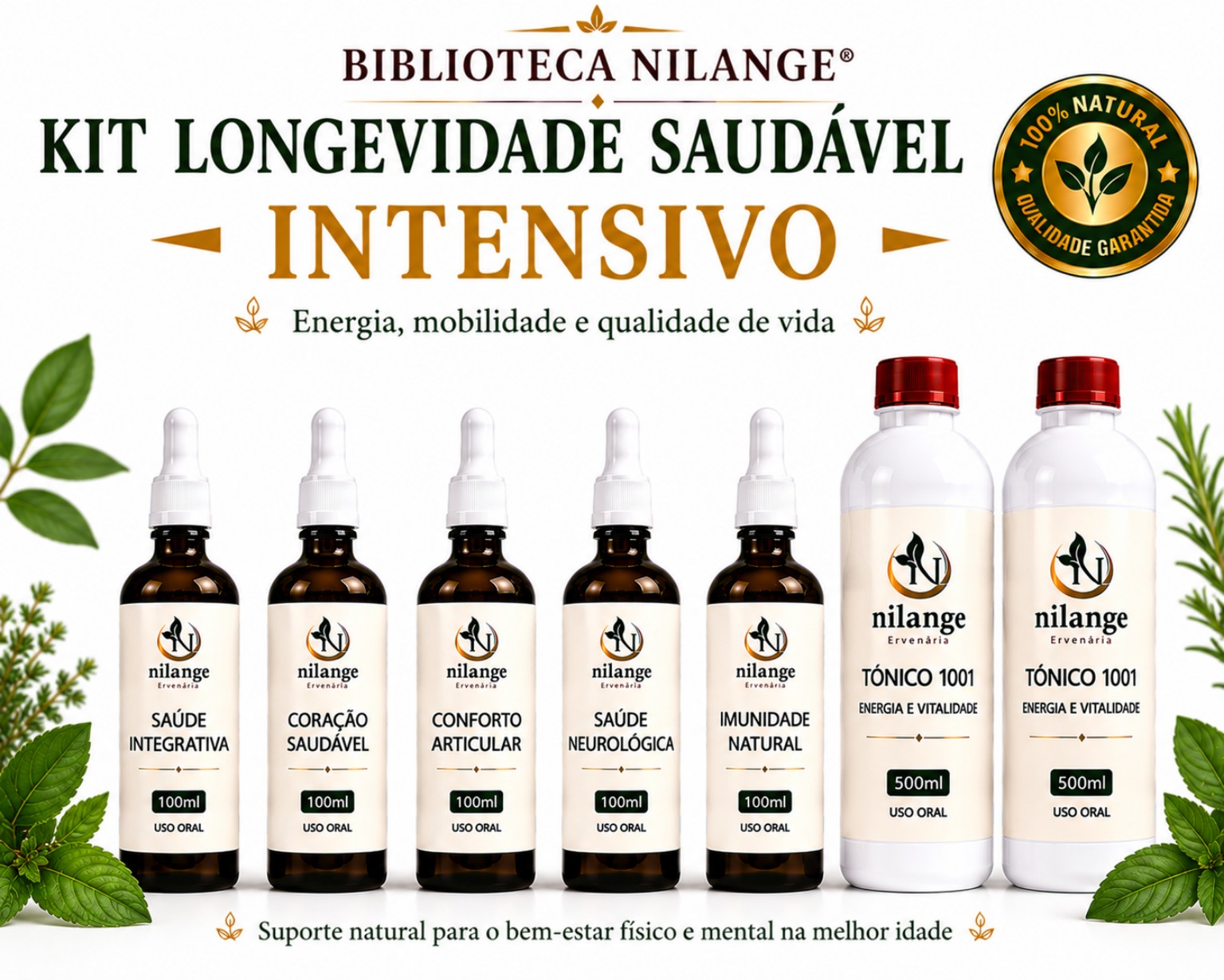 Kit Longevidade Saudável Intensivo